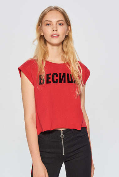 Mix And Match T-Shirt With Slogan