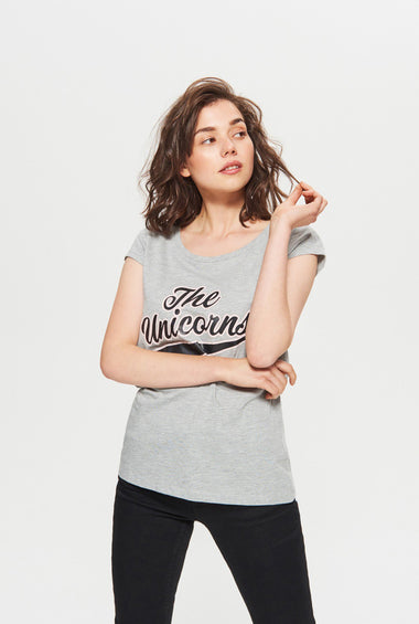 Printed T-Shirt-The- Unicorns
